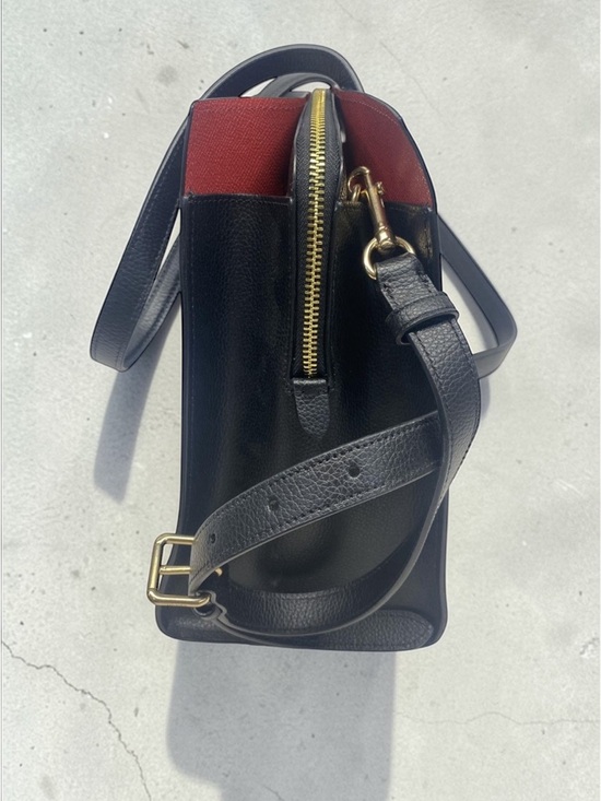 Coach Tatum Carryall Black Double Face Pebbled Leather Handbag C4078 NWOT - Picture 6 of 14